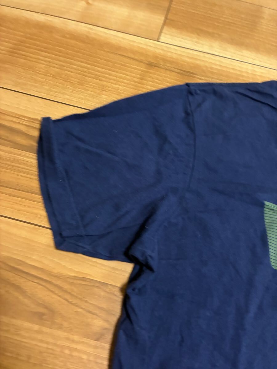 patagonia パタゴニア　p6 オーガニックコットン　 半袖Tシャツ　ネイビー　スリムフィットＭサイズ　美品　ヴィンテージ 