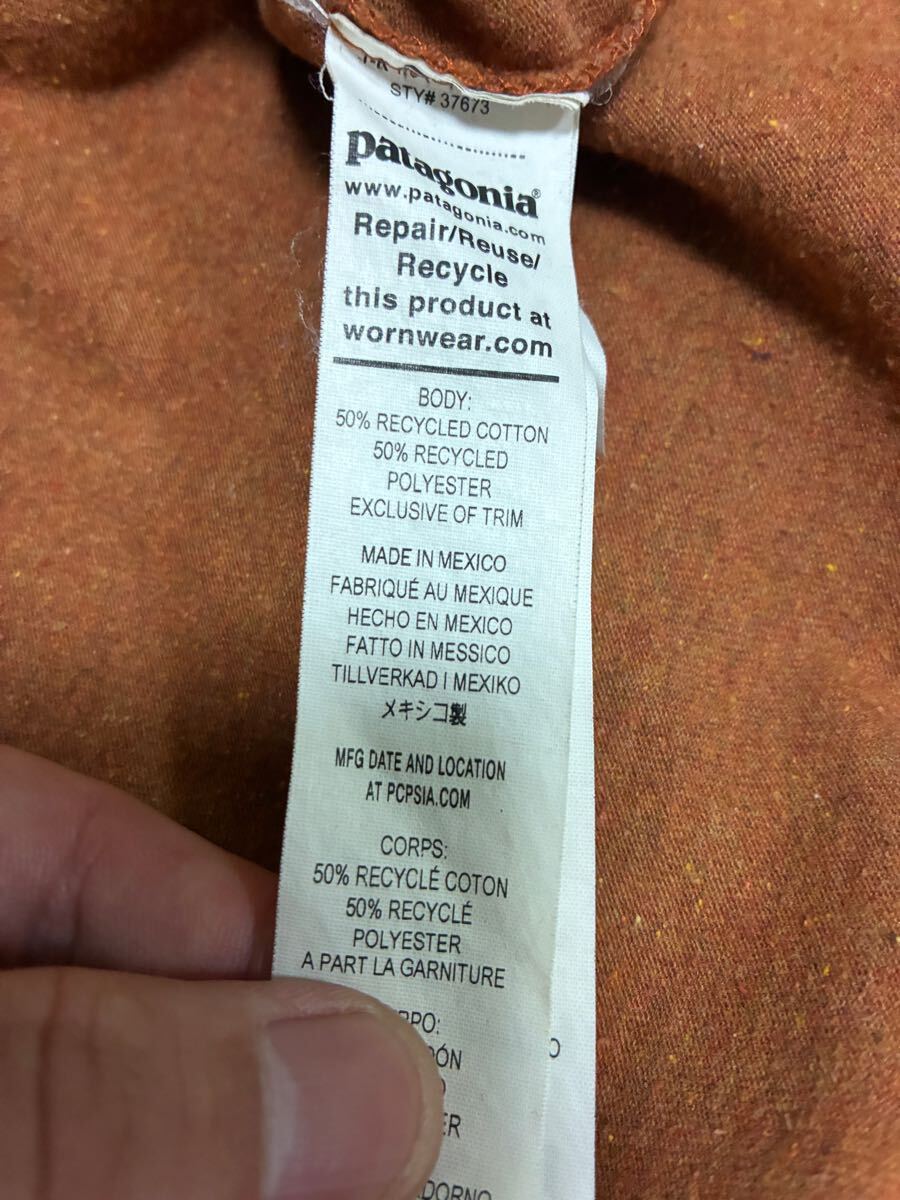 patagonia パタゴニア　p6 オーガニックコットン　 半袖Tシャツ　ブラウン　レギュラーフィットＭサイズ　美品　厚手　ヴィンテージ 