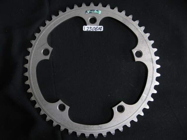 ピスト?競輪/NJS認定sugino75【S3-cubic】大ギア厚歯49T/PCD:144mm金色中古品