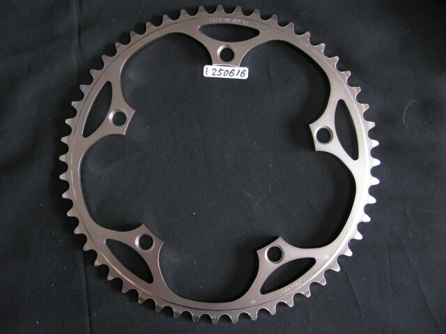 ピスト?競輪/NJS認定shimano【DURA-ACE】大ギア厚歯52T/PCD:144mm現(xiàn)行美中古IC