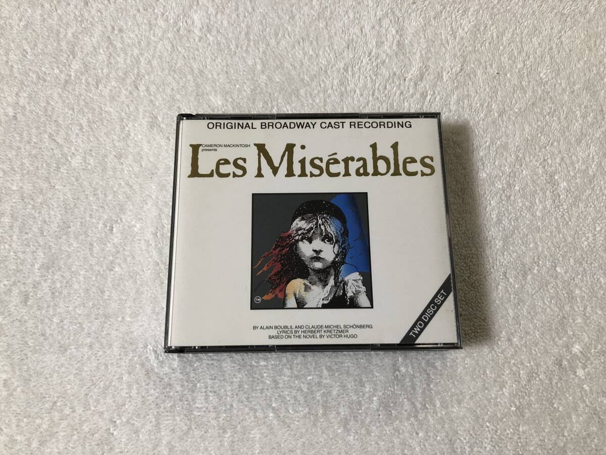 87年盤 2CD Les Miserables ORIGINAL BROADWAY CAST RECORDING GEFFEN レ?ミゼラブル オリジナル?ブロードウェイ?キャスト