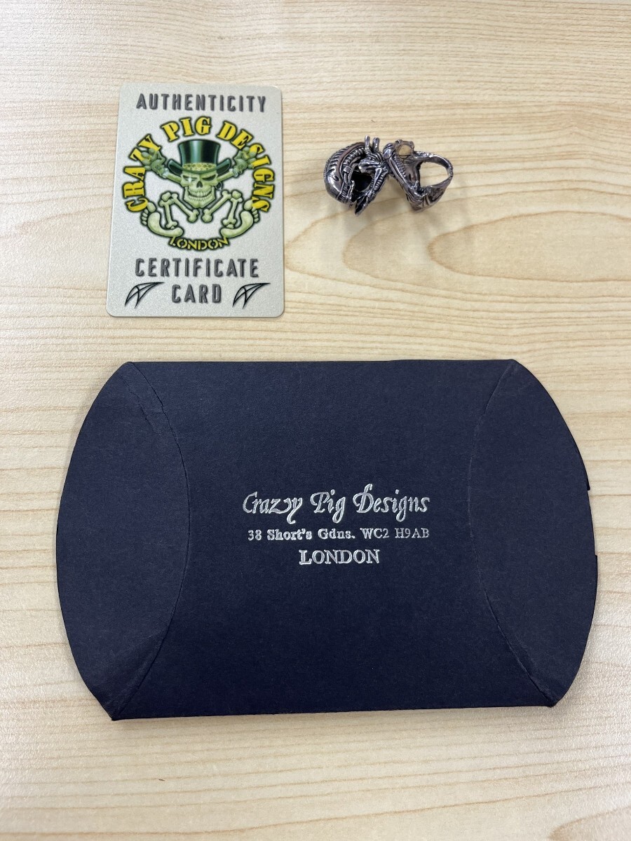 清☆?保管品 Crazy Pig クレイジーピッグ エイリアンリング 総重量32.8g