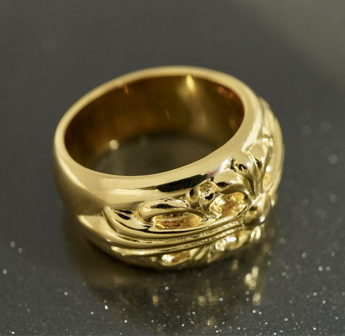 クロムハーツ★フローラルクロスリング/22K/18號/インボイス/CHROME HEARTS