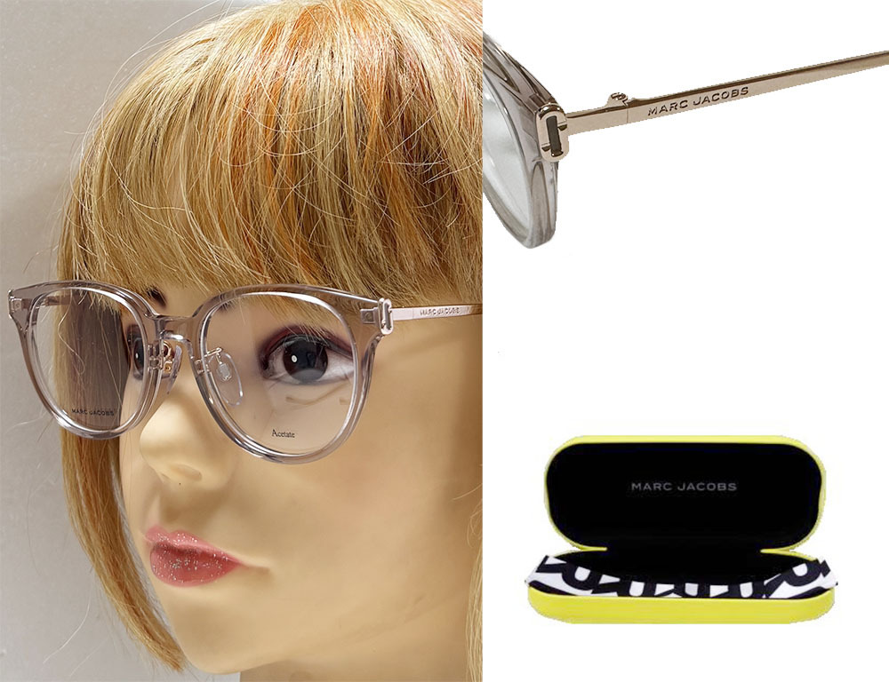 【MARC JACOBS】 マーク ジェイコブス　メガネフレーム　MARC 793/FJ　FWM　クリアピンク/ピンクゴールド　國(guó)內(nèi)正規(guī)品