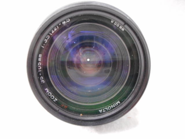 *MINOLTA AF ZOOM 35-105mm 1:3.5-4.5 100-300mm 1:4.5-5.6 объектив линзы USED товар . суммировать 2 пункт без коробки .