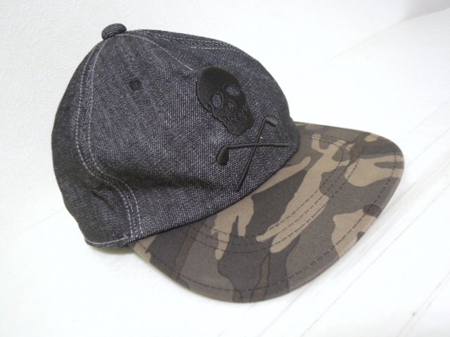 MARK&LONA●マーク＆ロナ●マークアンドロナ●カモフラージュ×グレー●デザインキャップ●キャップ●帽子●美勥?