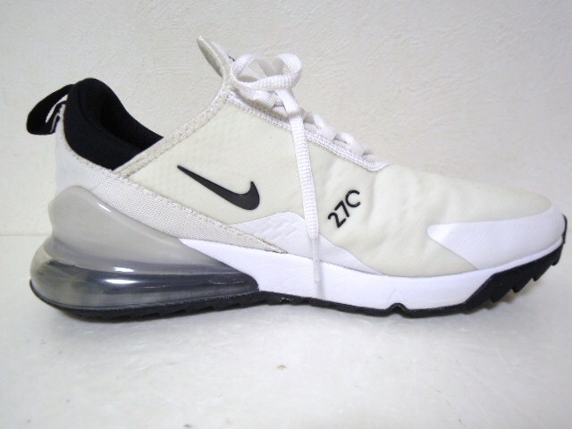 NIKE GOLF●ナイキ ゴルフ●ナイキ●CK6483-102●Air Max 270 G●エアーマックス●White/Black●ゴルフシューズ●美品