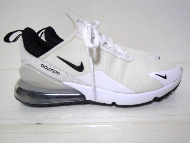NIKE GOLF●ナイキ ゴルフ●ナイキ●CK6483-102●Air Max 270 G●エアーマックス●White/Black●ゴルフシューズ●美品