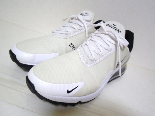 NIKE GOLF●ナイキ ゴルフ●ナイキ●CK6483-102●Air Max 270 G●エアーマックス●White/Black●ゴルフシューズ●美品