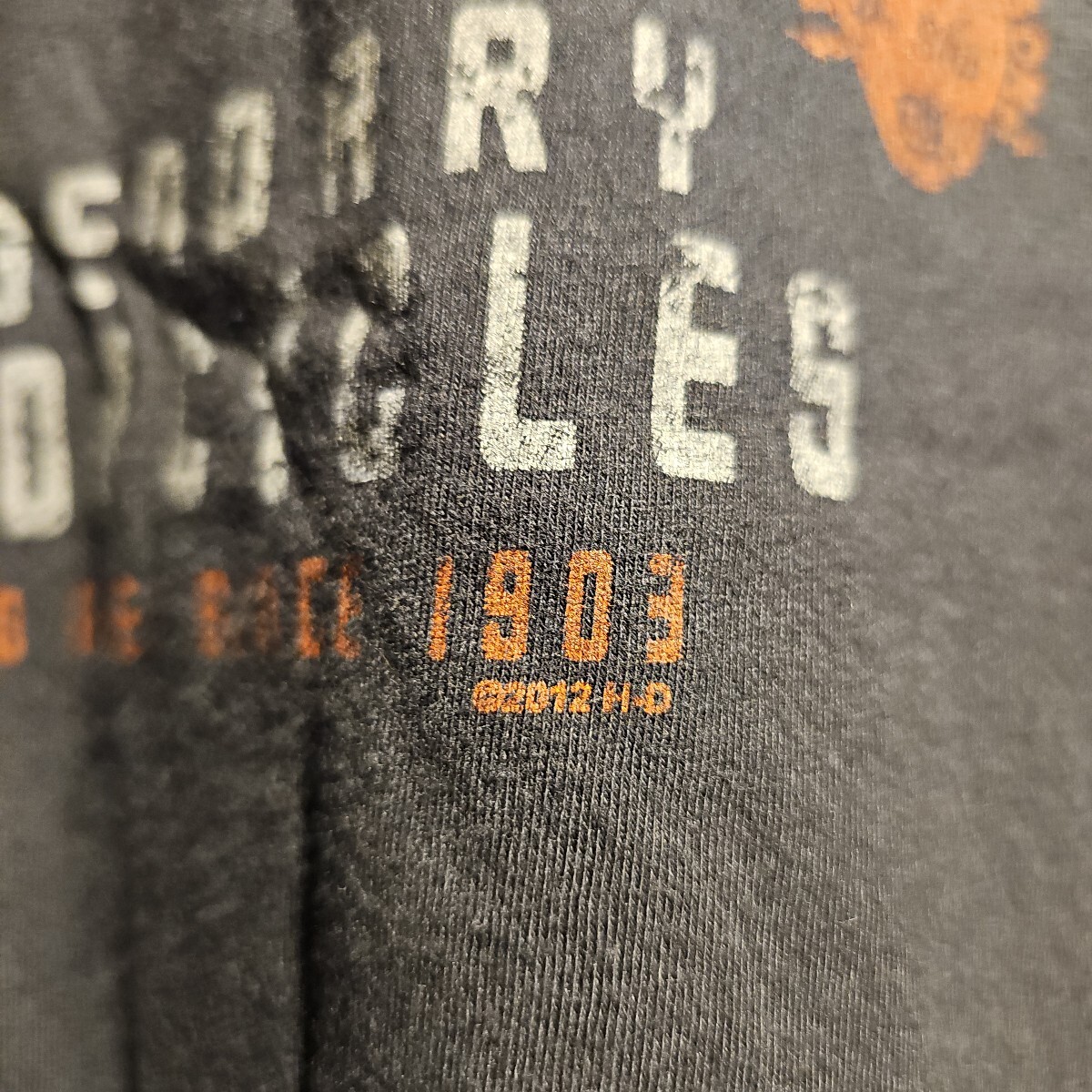 1 иен старт супер-скидка HARLEY DAVIDSON футболка Mgdo принт редкий редкость атмосфера серия Harley Tfe-do чувство 