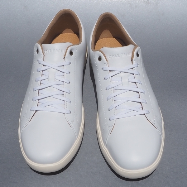 超美品!! US 10 1/2 M /28.5㎝ COLEHAAN コールハーン グランドプロ テニス 白 レザー スニーカー 