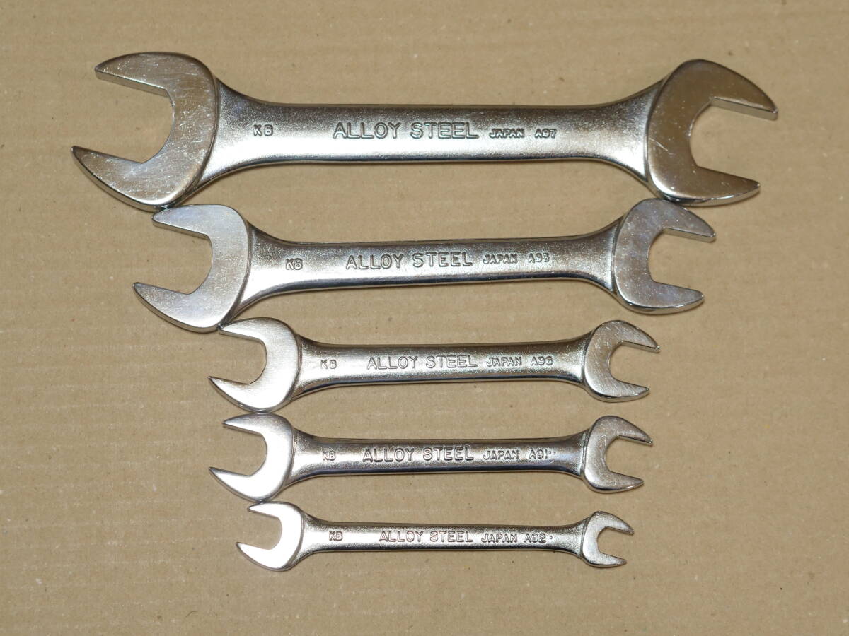 BEST TOOL 8 10 11 12 13 14 17 19 22 24 mm スパナ 両口 日本製 JIS 検) ベストツール KTC S2-1214 S2-2224 TONE トネ DS-1214 DS-2224_画像3