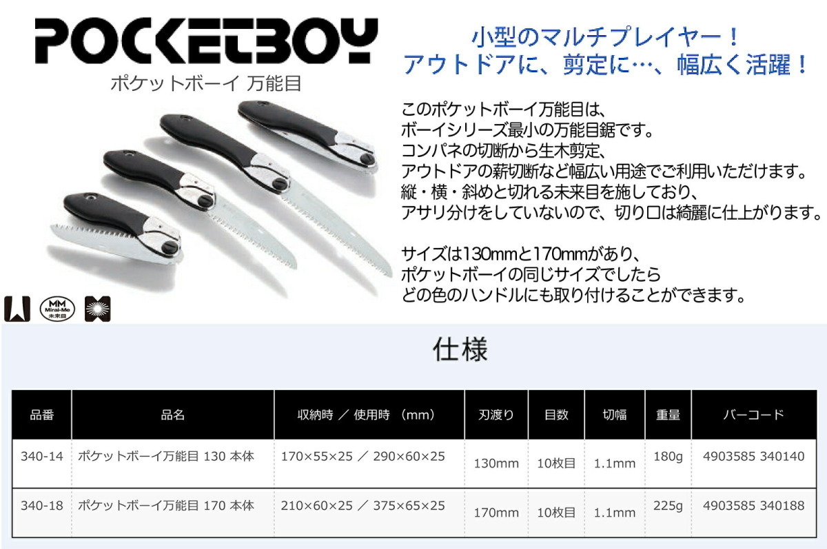 〈シルキー〉　ポケットボーイ（萬能目?本體?ケースなし）130　 340-14