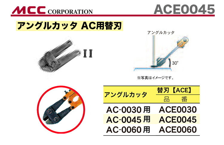 數(shù)量限定 〈MCC〉アングルカッタ　替刃　ACE0045