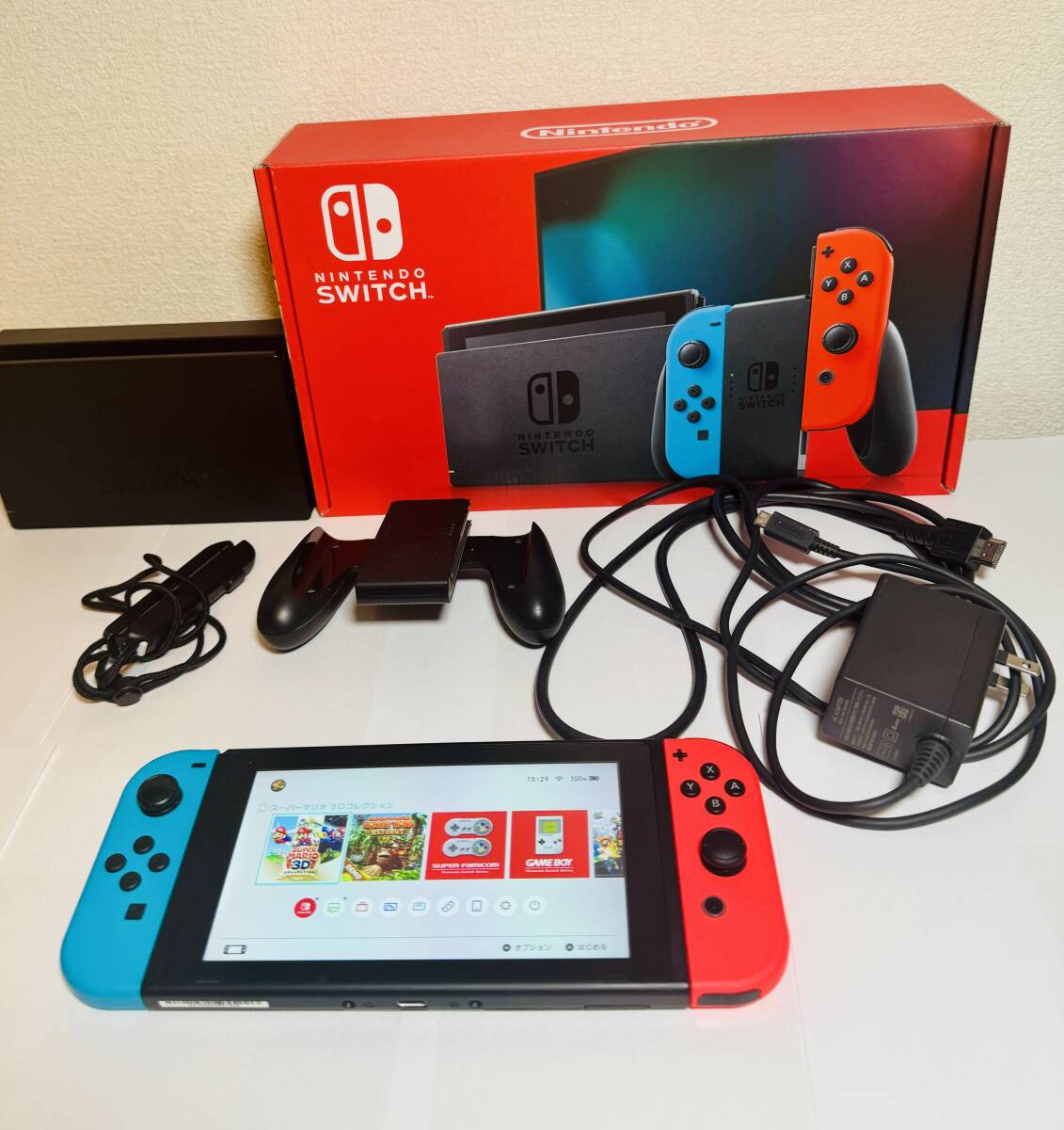  первый период ./ рабочее состояние подтверждено Nintendo Switch корпус усилитель аккумулятора версия microSD карта 64GB дополнение б/у nintendo переключатель HAD-S-KABAA