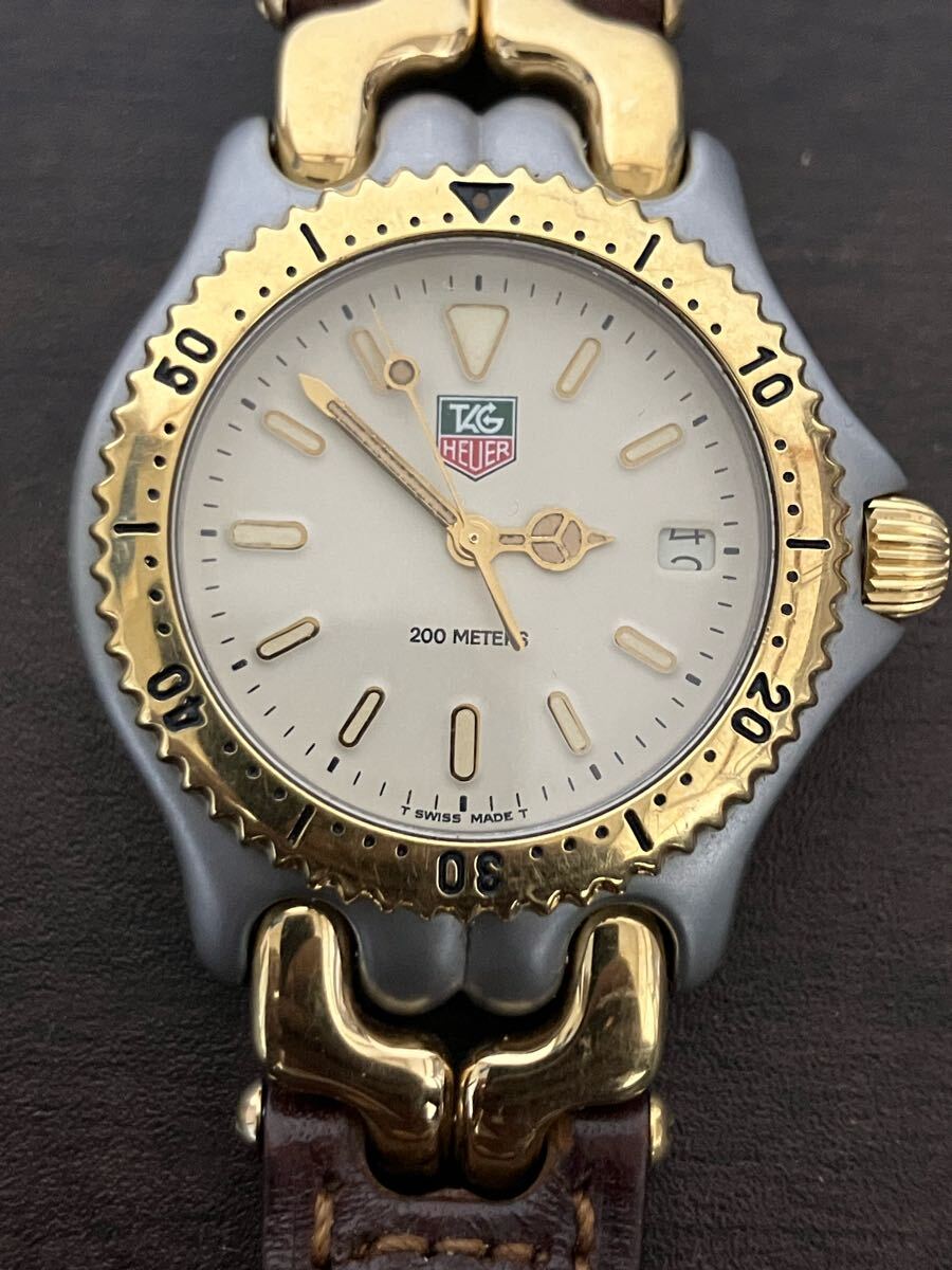 現(xiàn)狀品】TAG Heuer タグホイヤー S95.713C プロフェッショナル 200m メンズ クォーツ 腕時(shí)計(jì)
