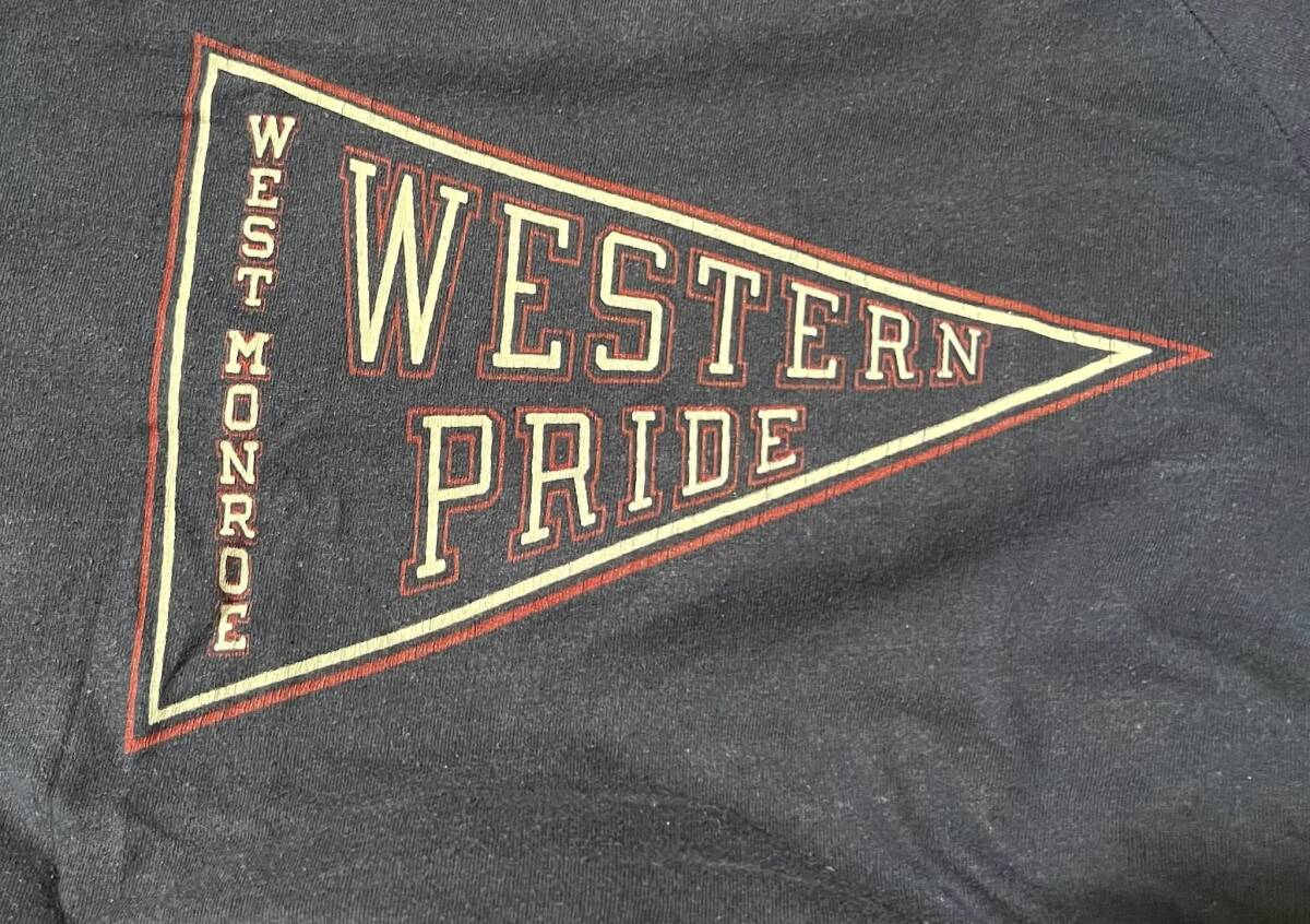 VINTAGE champion 80s BODY WEST MONROE WESTERN PRIDE チャンピオン バータグ ビンテージ ヴィンテージ カレッジ Tシャツ XL ゴタガレ _画像4