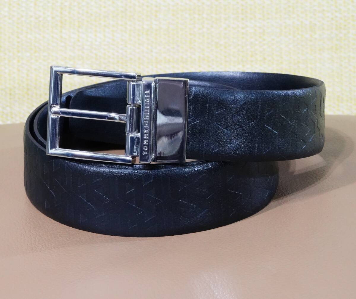 TOMMY HILFIGER ベルト TH型押し リバーシブル トミー
