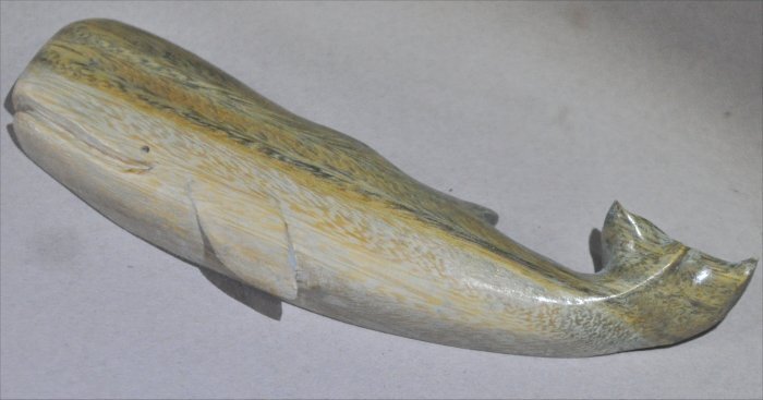 ナンタケットバスケット用のリグナムバイタ木材のクジラオーナメント