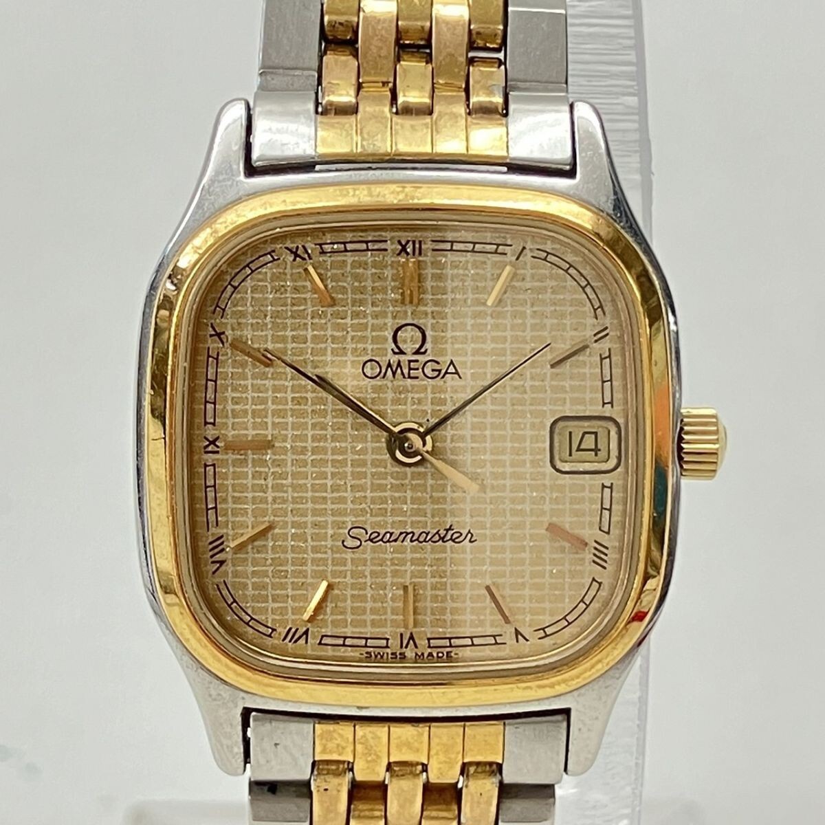 B014-SG2-1580◎ 【電池交換済み/稼働】 OMEGA Ω オメガ SEAMASTER シーマスター 796 0875 QUARTZ クォーツ レディース腕時(shí)計(jì) KA