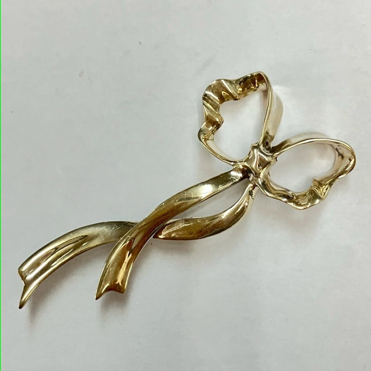 B067-K50-1581★ TIFFANY&Co. ティファニー アクセサリー ブローチ ピンブローチ リボン シルバー 925 シルバーアクセサリー KA