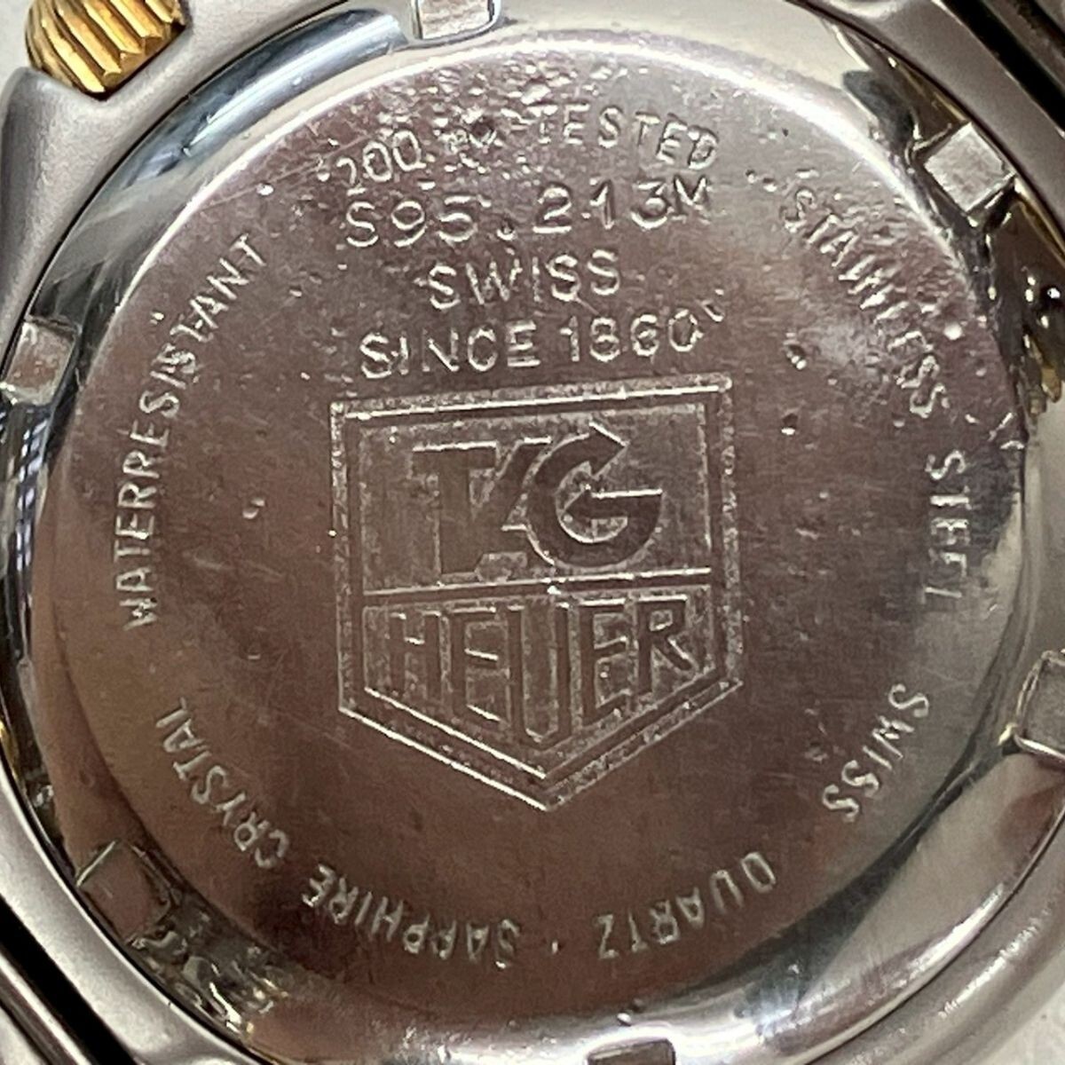 C125-C8-1413* [ батарейка заменена / работа ] TAG HEUER TAG Heuer Professional 200m S95.213M cell QUARTZ Date мужские наручные часы KA