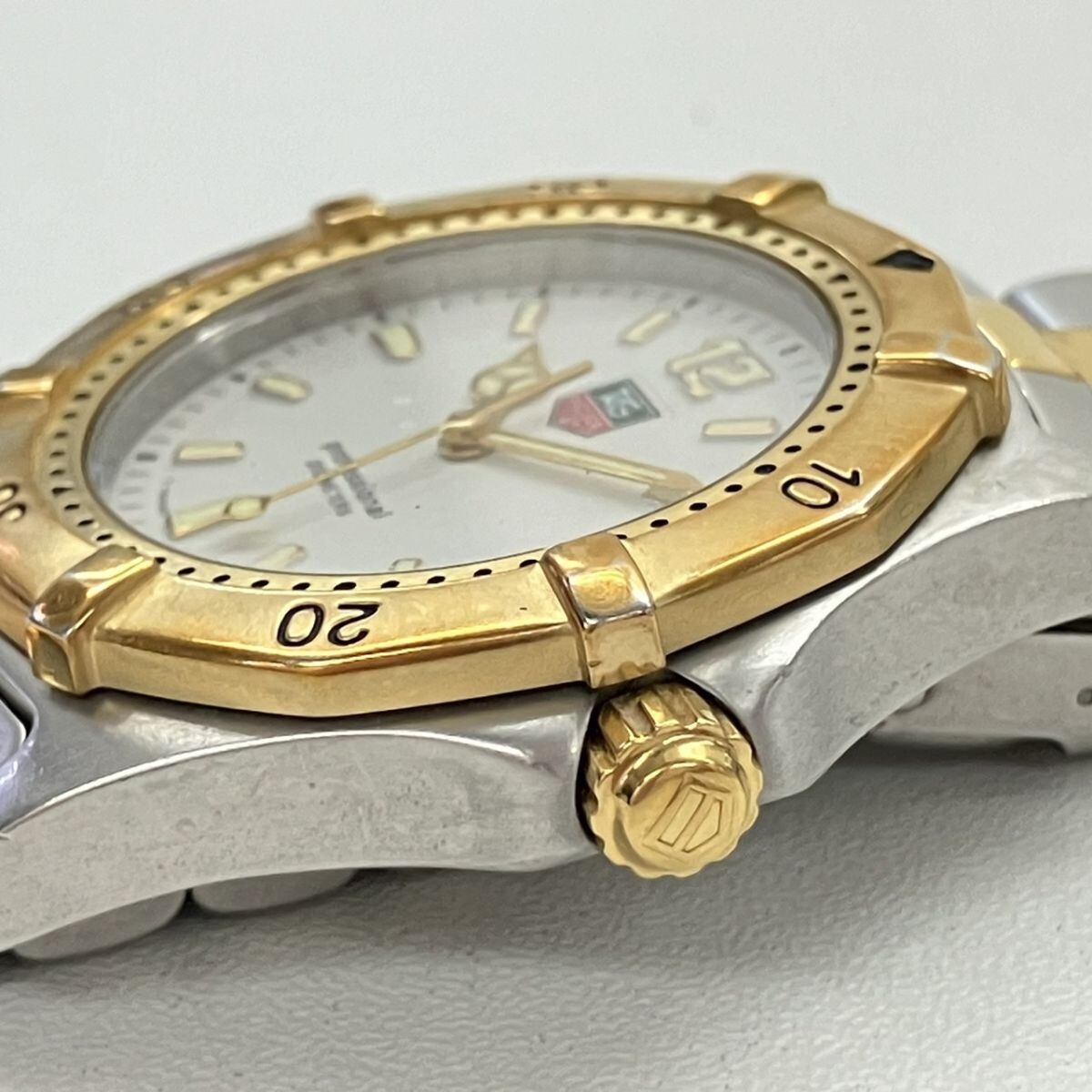 C192-C8-1412* [ батарейка заменена / работа ] TAG HEUER TAG Heuer WK1120 Professional 2000 серии Date кварц мужские наручные часы KA