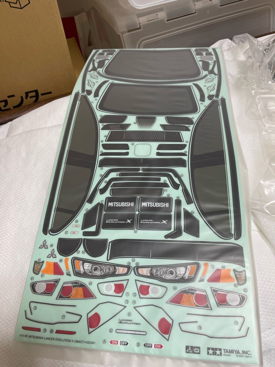 タミヤ スペアボディ ランサー ランエボ エボリューション X 新品未使用_画像6