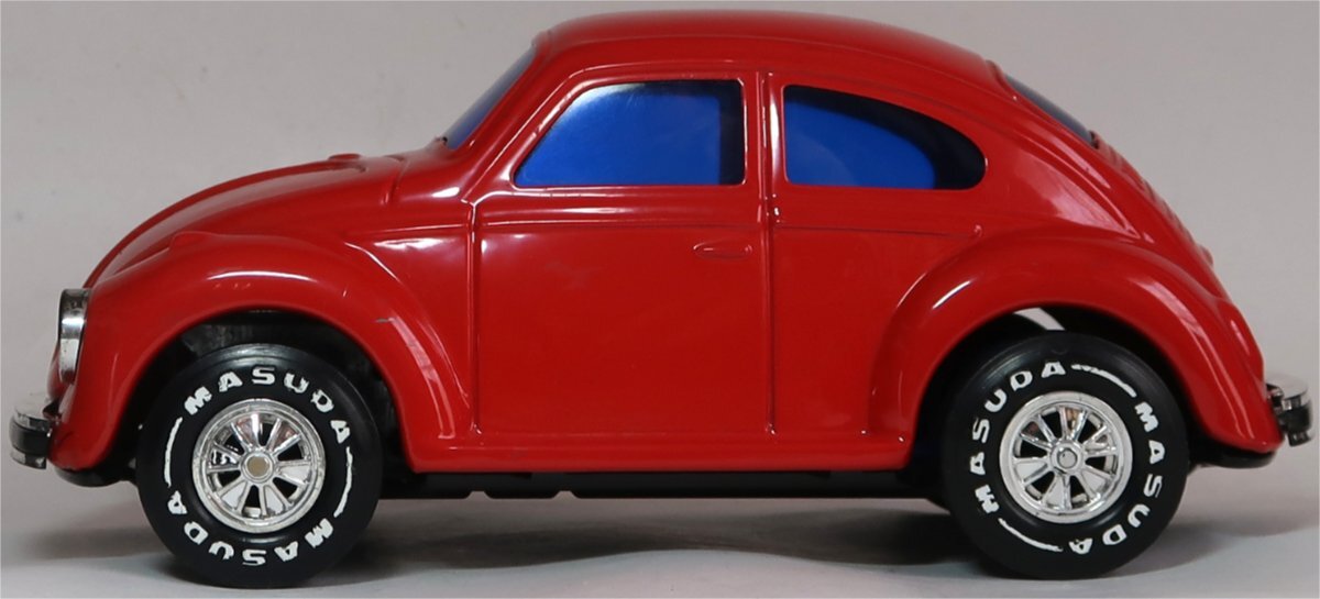ナカダ, フォルクスワーゲンビートル, ブリキ, 赤, 中古