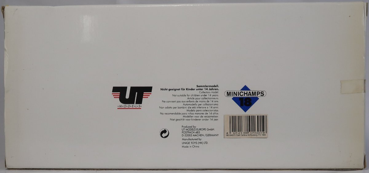 UT MODELS, オペルカリブラ V6 DTM, Keke Rosberg, 1/18, 中古