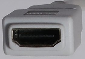 Mini DVI- HDMI変換アダプタ, アップル用,中古