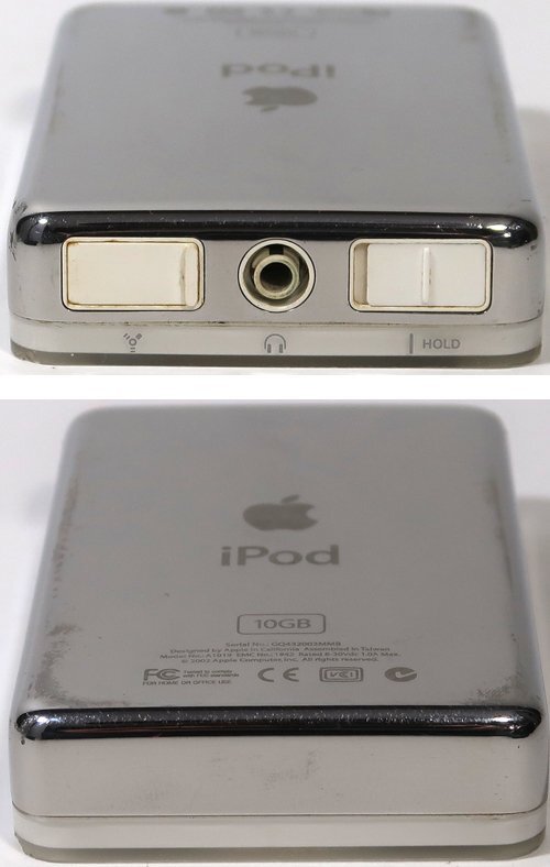 iPod, 初期型, 10GB, 中古, バッテリーデッド