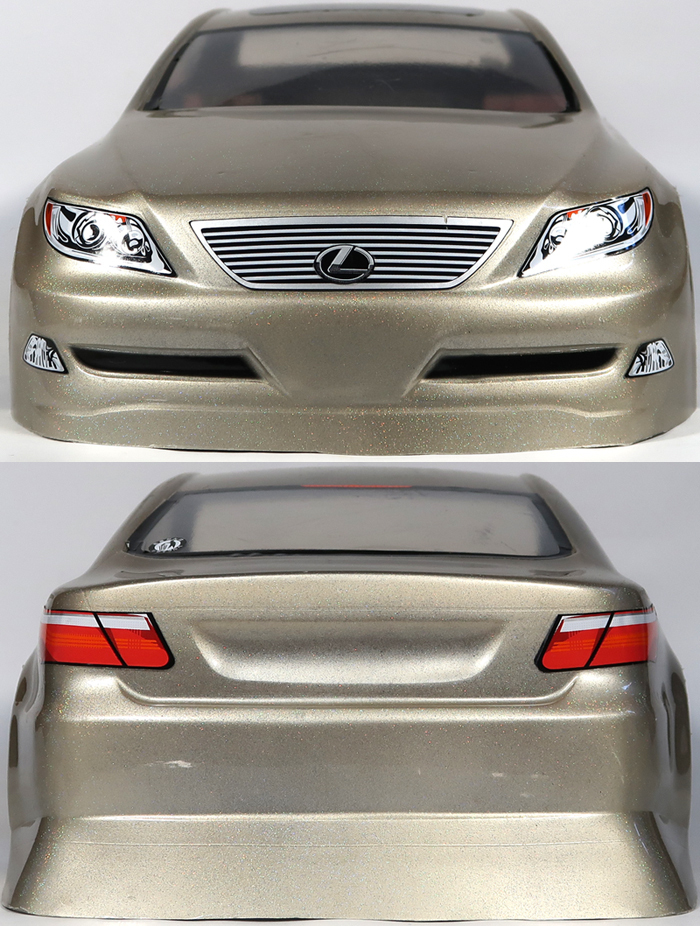 TAMIYA, TT-01, шасси, Lexus LS корпус имеется, б/у 