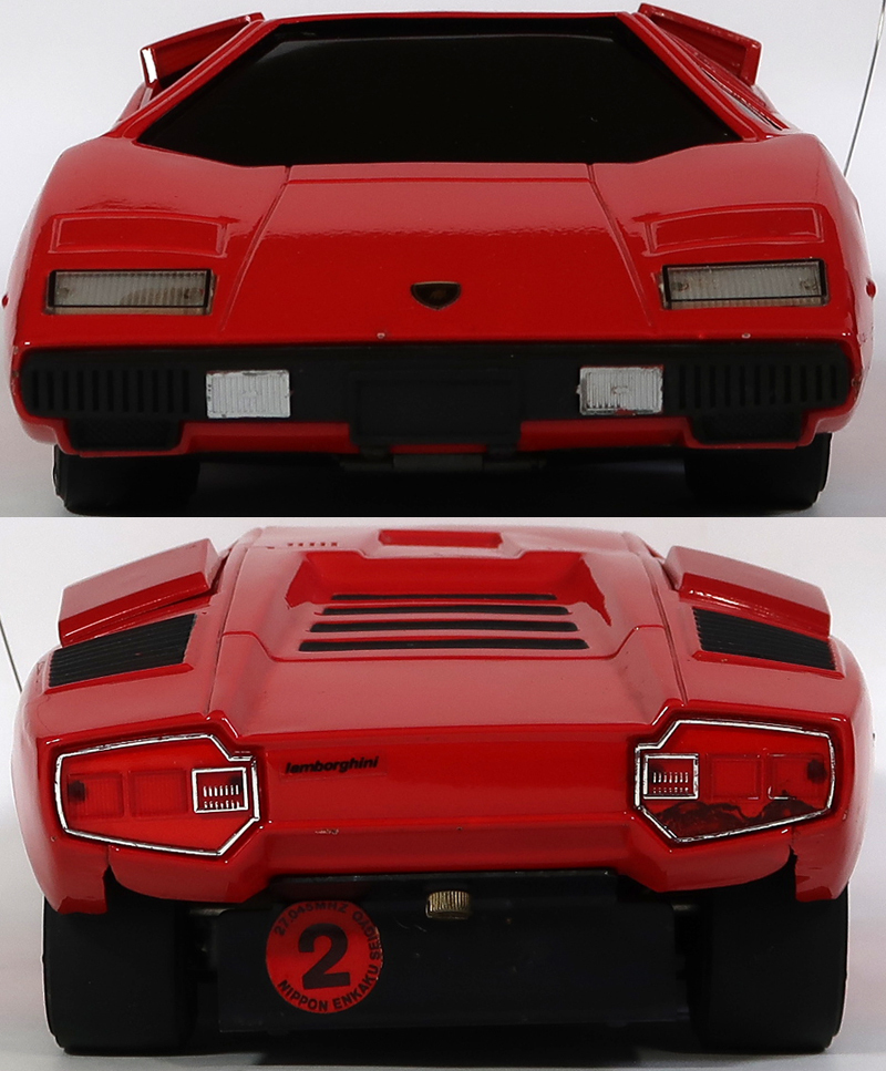 ワグナー商會, ブリキ, ウンタックLP400, レッド, ラジコンカー, 中古, 故障