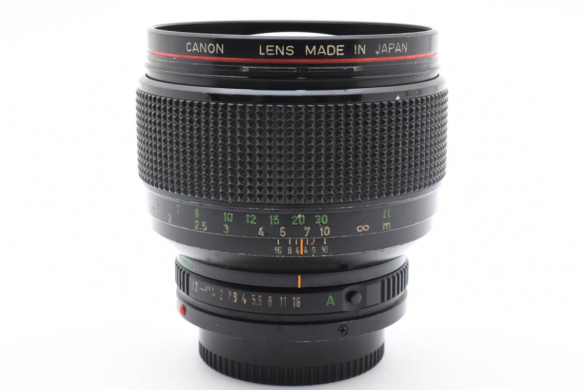  Canon линзы CANON LENS FD 85mm 1.2 L ручной диапазон фокусировки линзы работоспособность не проверялась 