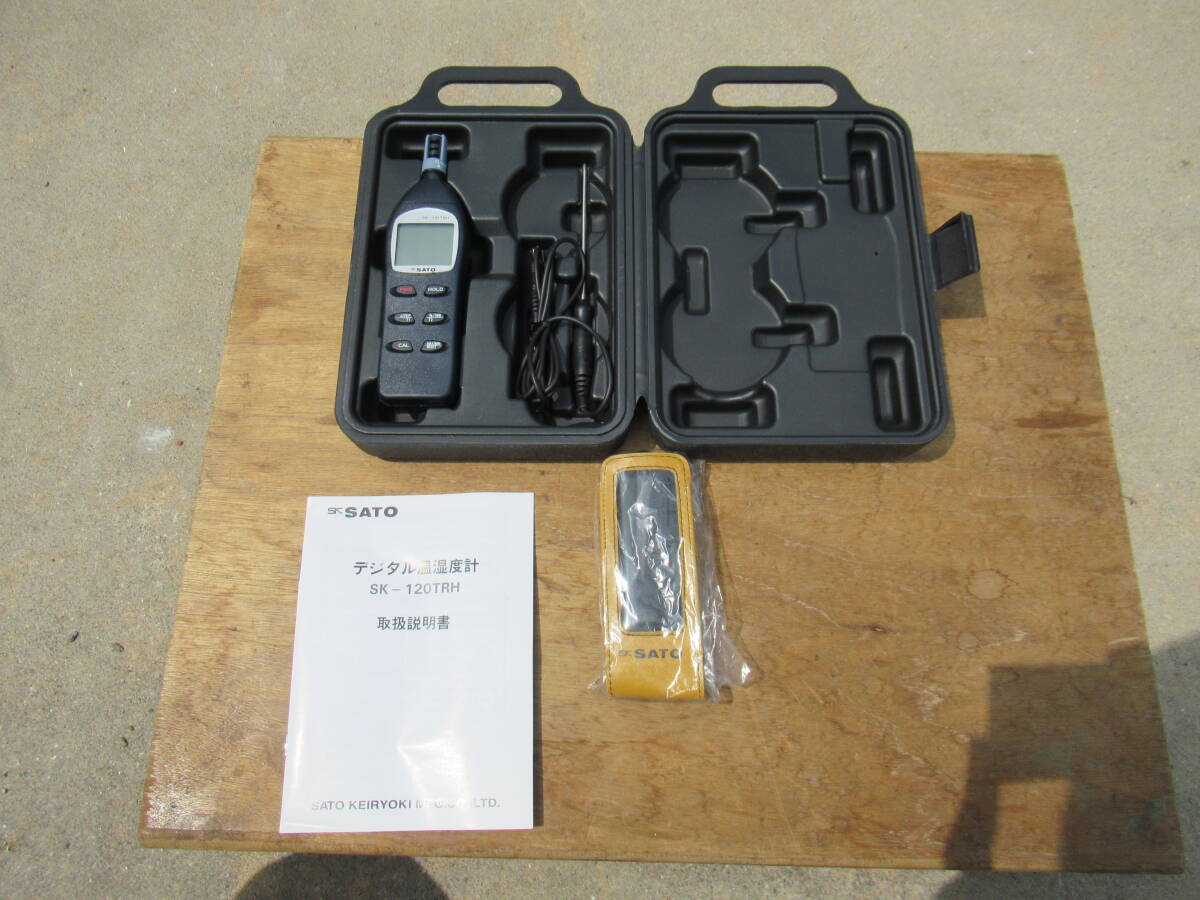 美品 sato デジタル 温湿度計 SK-120TRH 中古_画像2