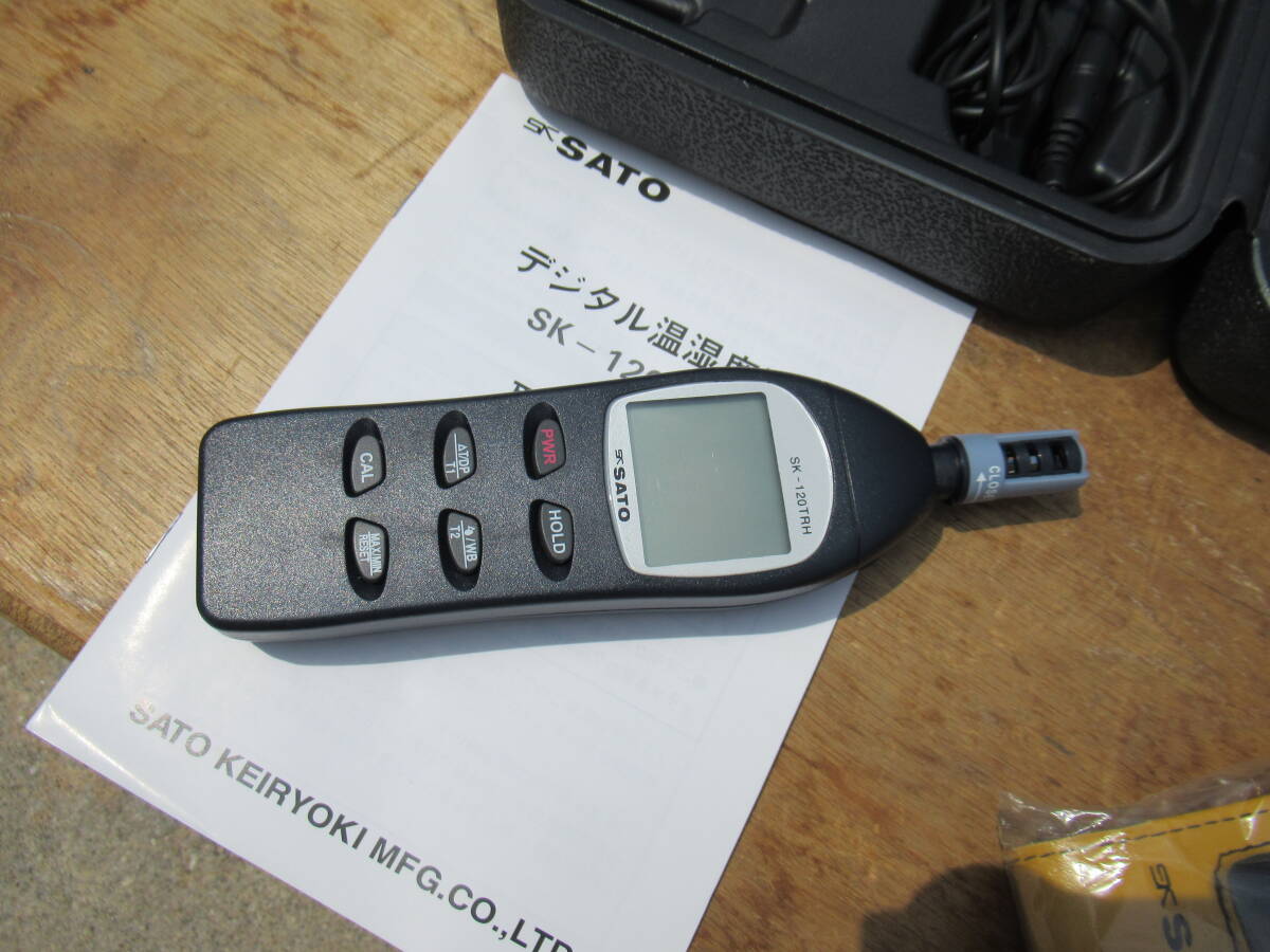 美品 sato デジタル 温湿度計 SK-120TRH 中古_画像3