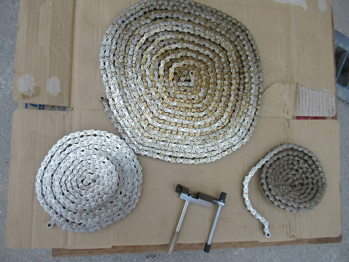 未使用 ステンレス製 ローラチェーン RK35 チェーン抜き付 中古　チェーン用切断工具_画像2