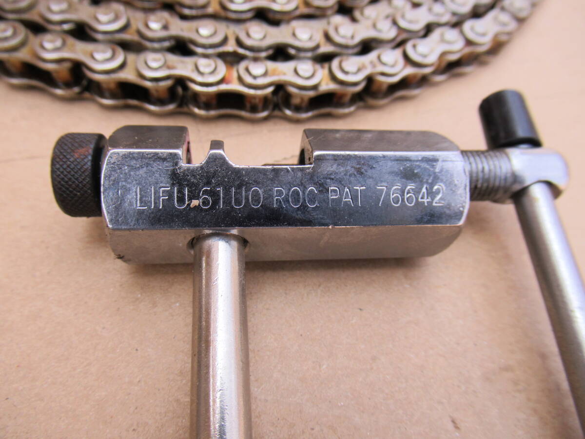 未使用 ステンレス製 ローラチェーン RK35 チェーン抜き付 中古　チェーン用切断工具_画像6