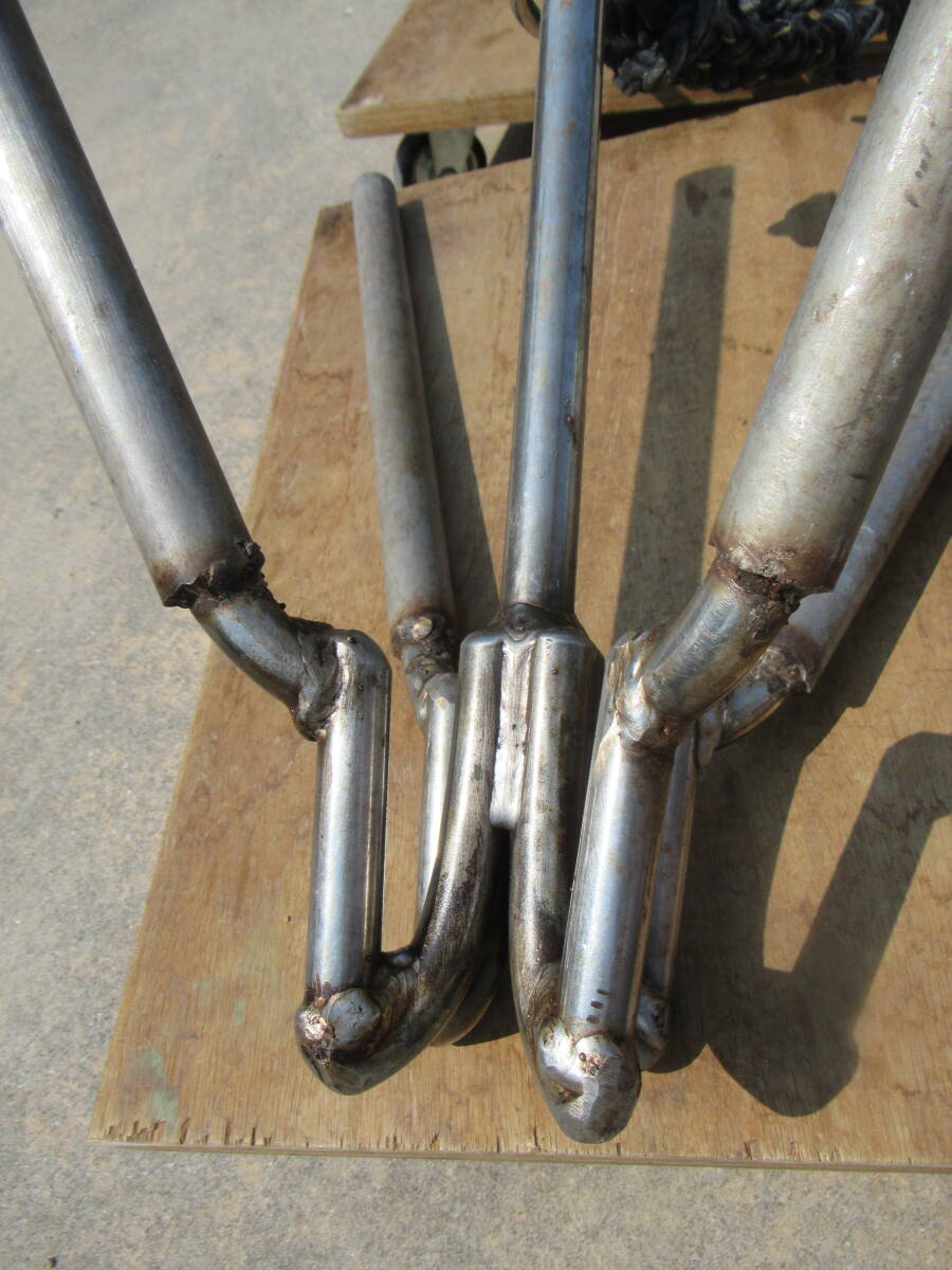 ステンレス制 スマリ 線形φ22mm 特殊加工 ロープ付 アンカー おもり イカリ 中古 ロープ探し