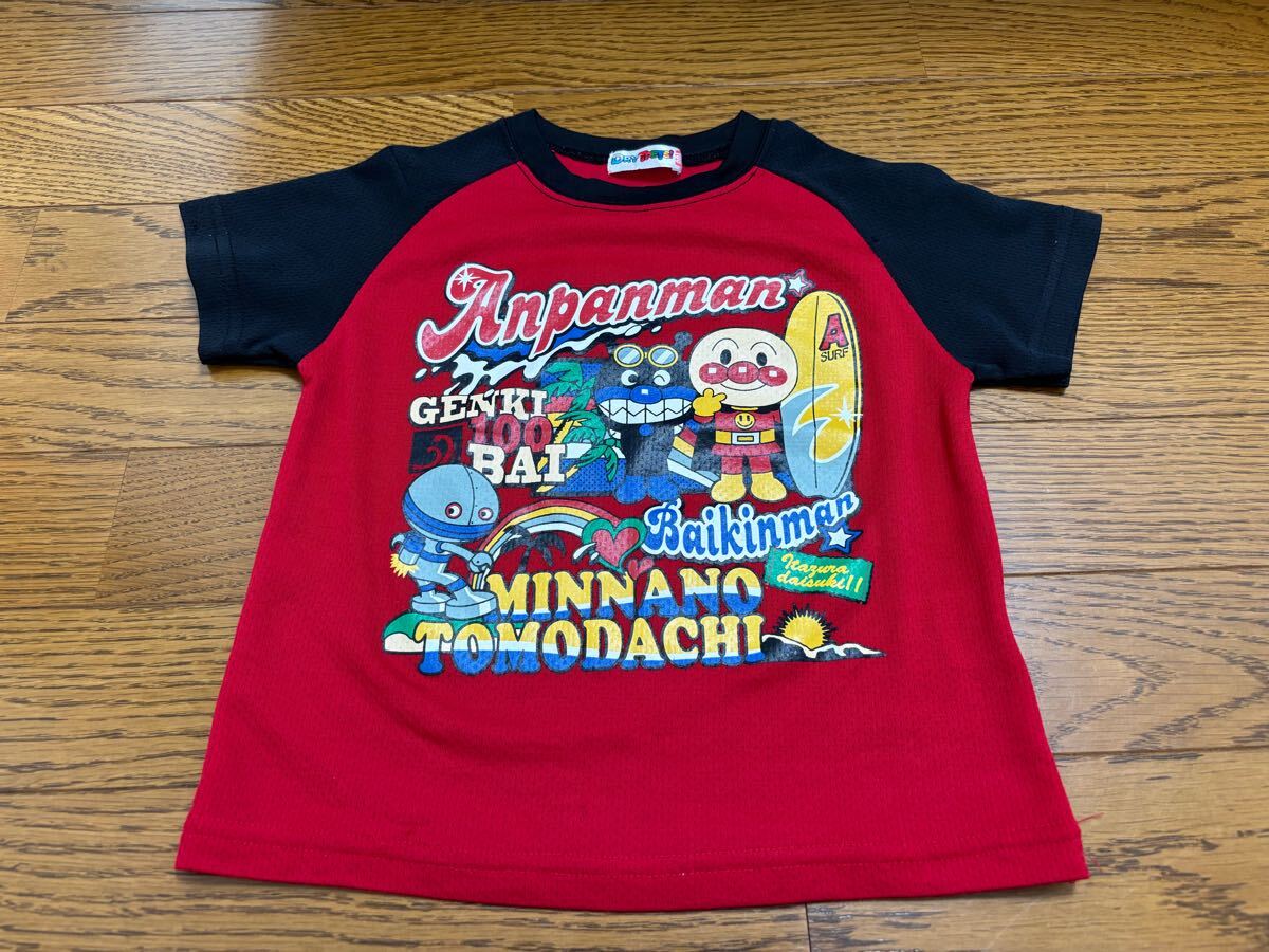 【BANDAI】バンダイ☆アンパンマンプリント半袖メッシュTシャツ100☆キッズベビー