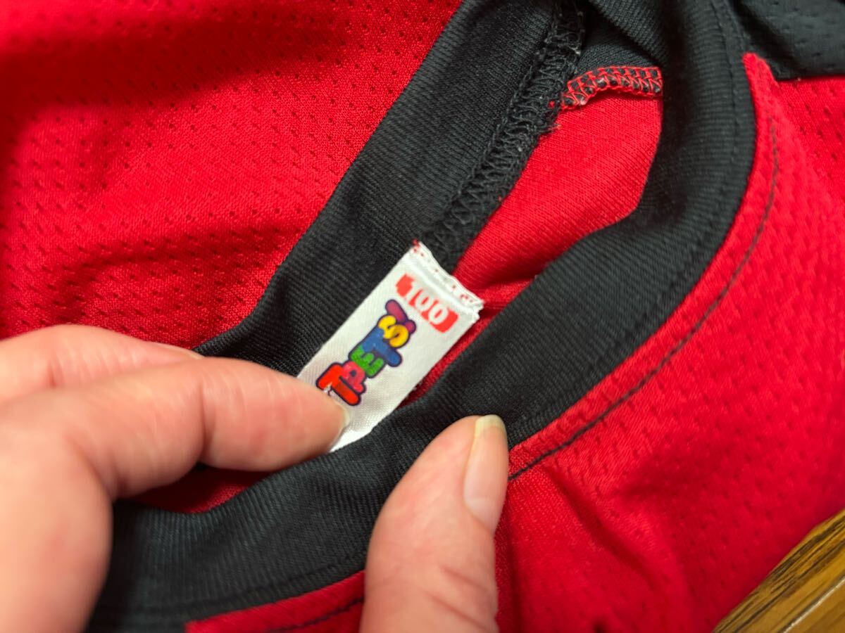 【BANDAI】バンダイ☆アンパンマンプリント半袖メッシュTシャツ100☆キッズベビー