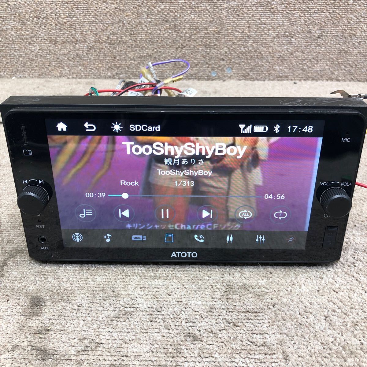 AV4-677 激安 カーステレオ TOYOTA ATOTO F7TYC7SE SD Bluetooth Android Auto CarPlay オーディオ 本體のみ 簡易動作確認(rèn)済み 中古現(xiàn)狀品