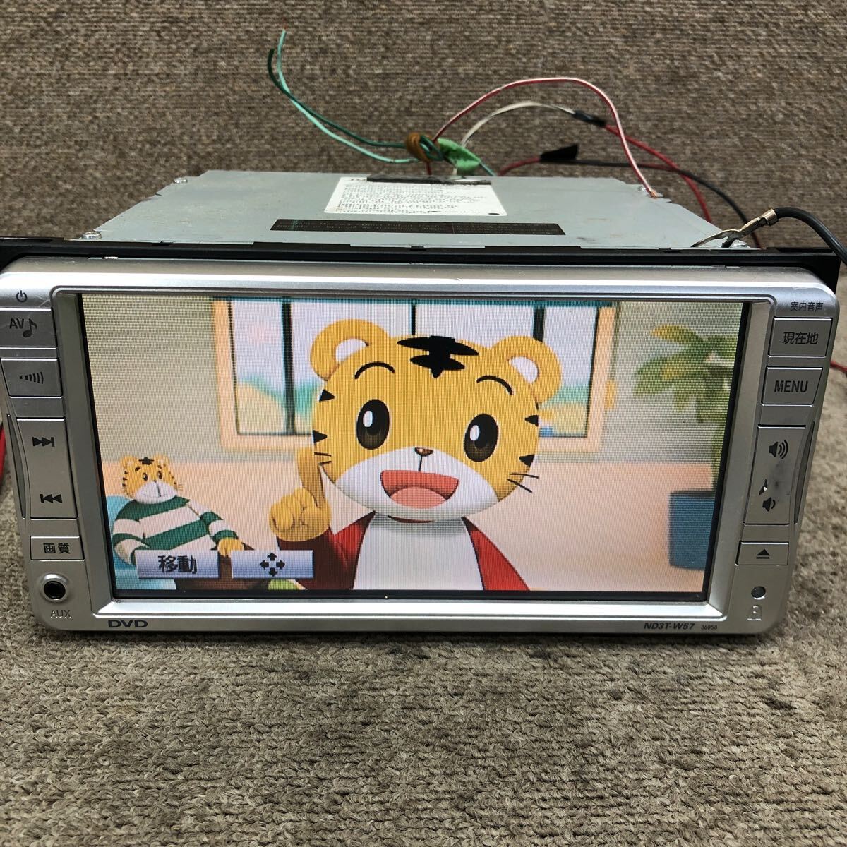 AV6-111 супер-скидка навигационная система TOYOTA ND3T-W57 08545-00Q70 DVD navi CD DVD MD корпус только простой рабочее состояние подтверждено б/у текущее состояние товар 