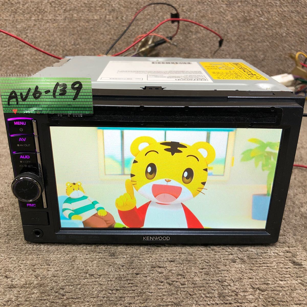 AV6-139 супер-скидка машина стерео DVD плеер KENWOOD DDX318 067X0333 CD DVD USB корпус только простой рабочее состояние подтверждено б/у текущее состояние товар 