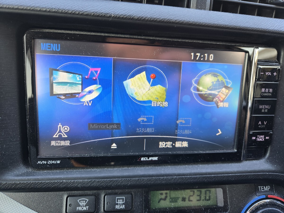 イクリプス★AVN-Z04iW★ メモリーナビ/ Bluetooth/ 地デジ/送料込み/ DVD