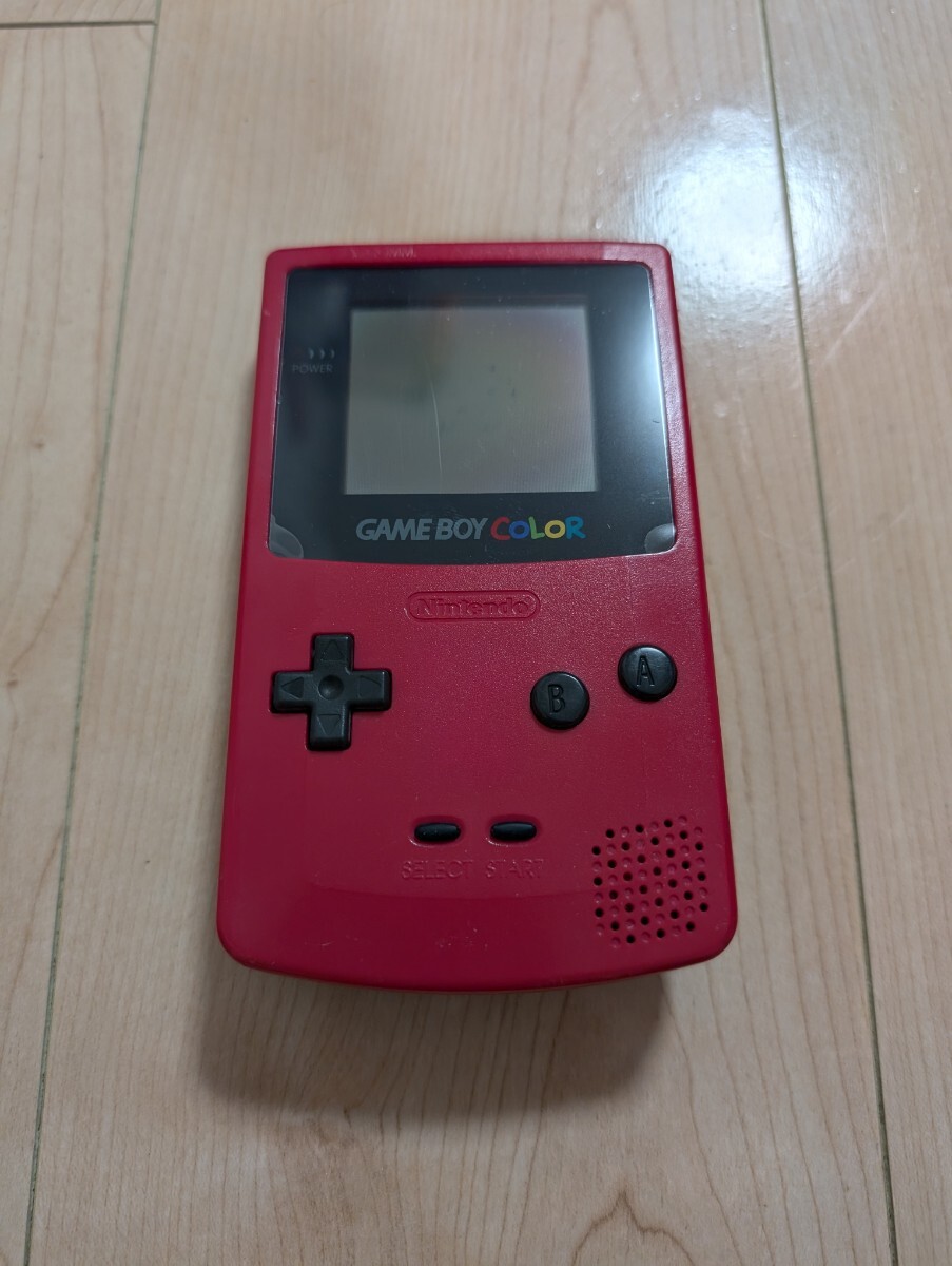  тысяч иен старт! nintendo Nintendo Game Boy цвет GAMEBOY COLOR красный б/у хороший товар! перевод есть!