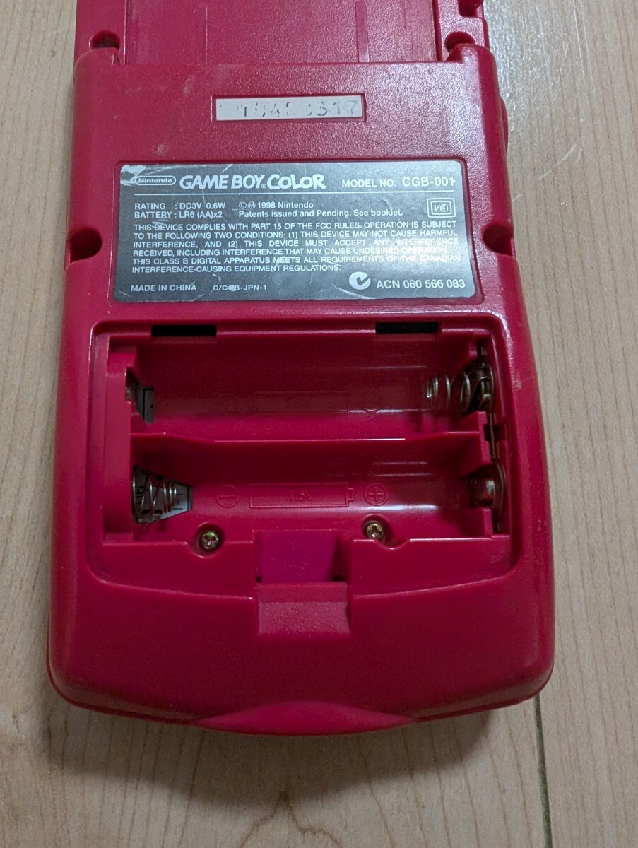  тысяч иен старт! nintendo Nintendo Game Boy цвет GAMEBOY COLOR красный б/у хороший товар! перевод есть!