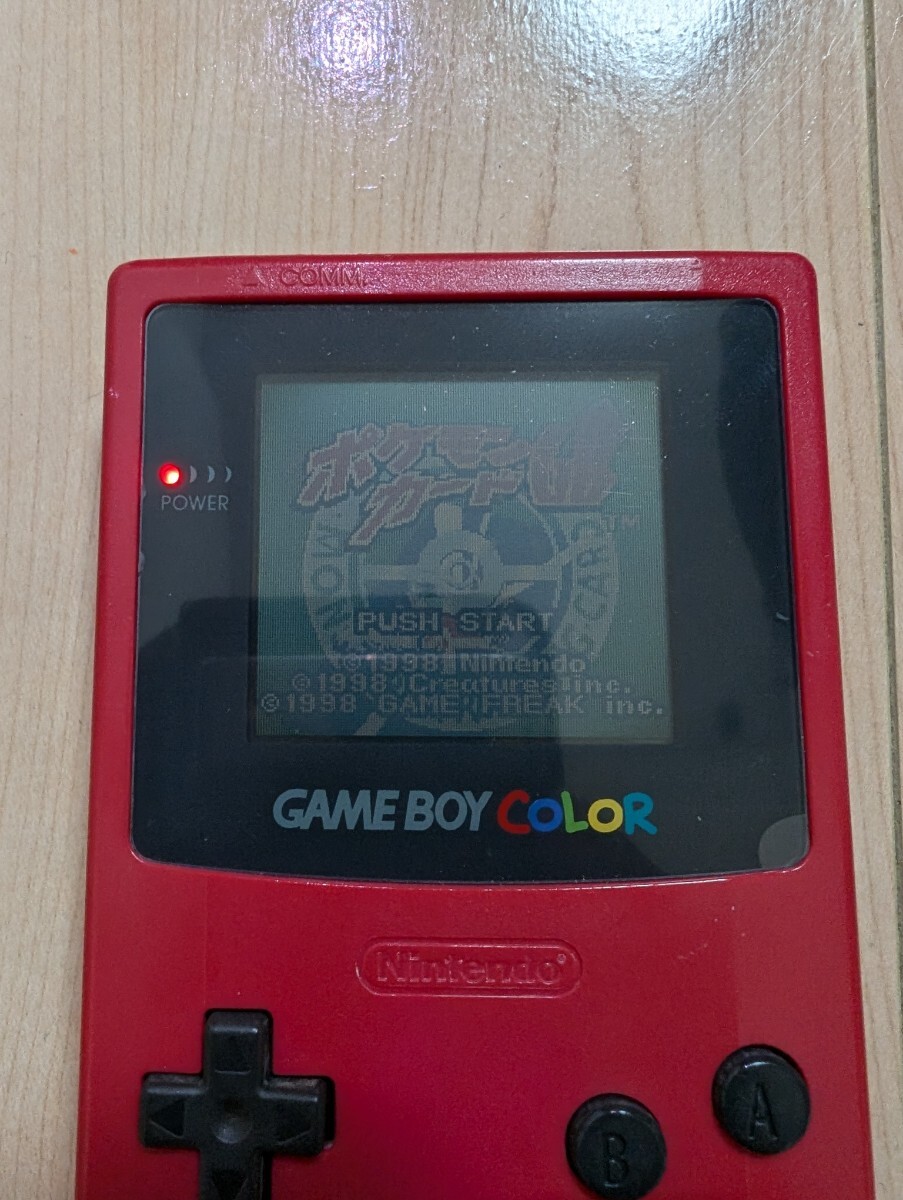  тысяч иен старт! nintendo Nintendo Game Boy цвет GAMEBOY COLOR красный б/у хороший товар! перевод есть!