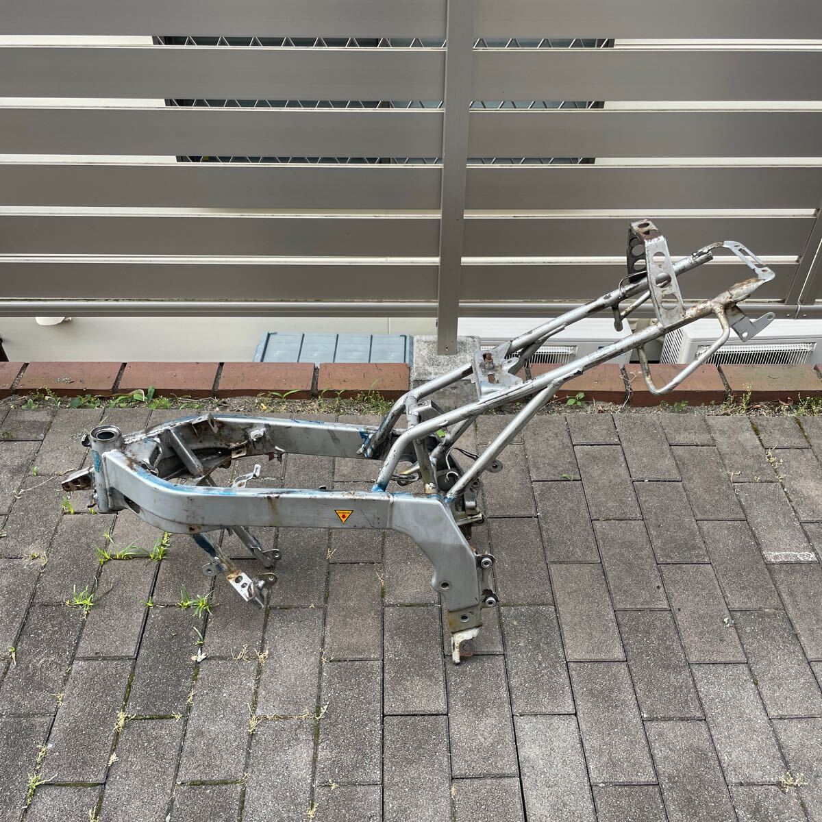 NSR50フレーム書類なし(カットあり) NSR50 前期フレーム 書類無し サイドスタンド部有り